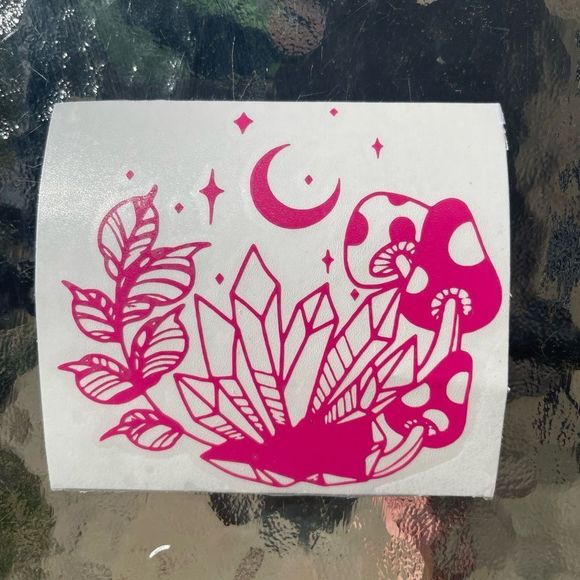 Crystal Mushrooms Vinyl Decal - Picture 5 of 10